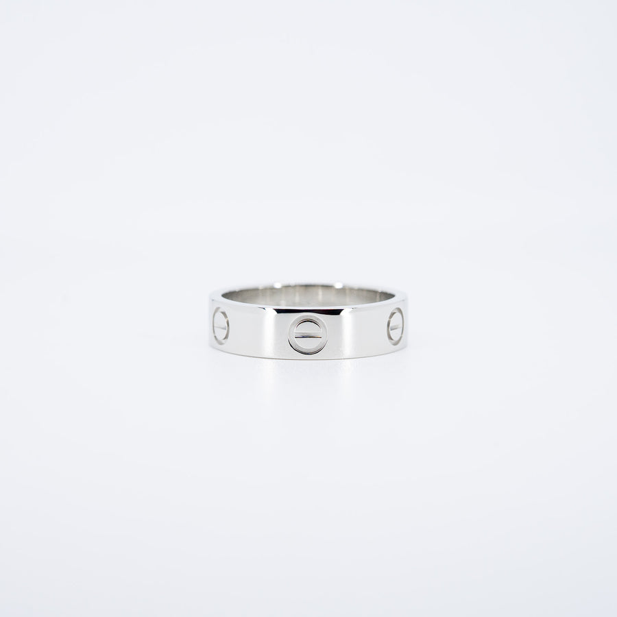 แหวน Cartier Love Ring Platinum950 Size 58# (Used) #vrca 0974