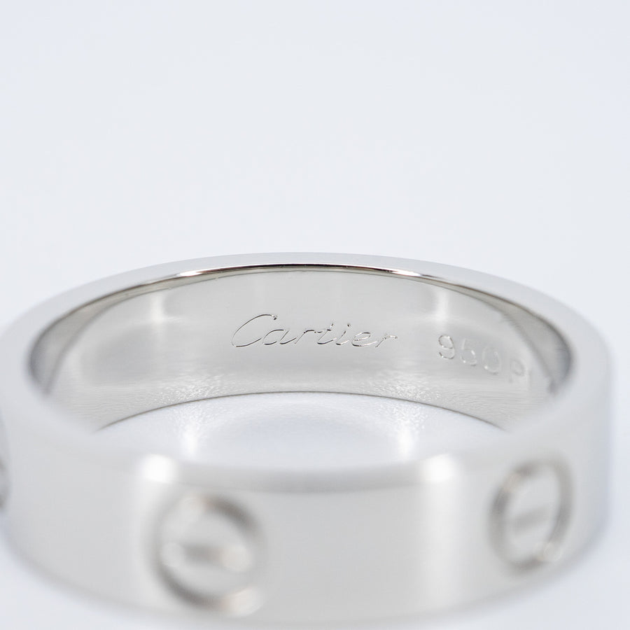 แหวน Cartier Love Ring Platinum950 Size 58# (Used) #vrca 0974