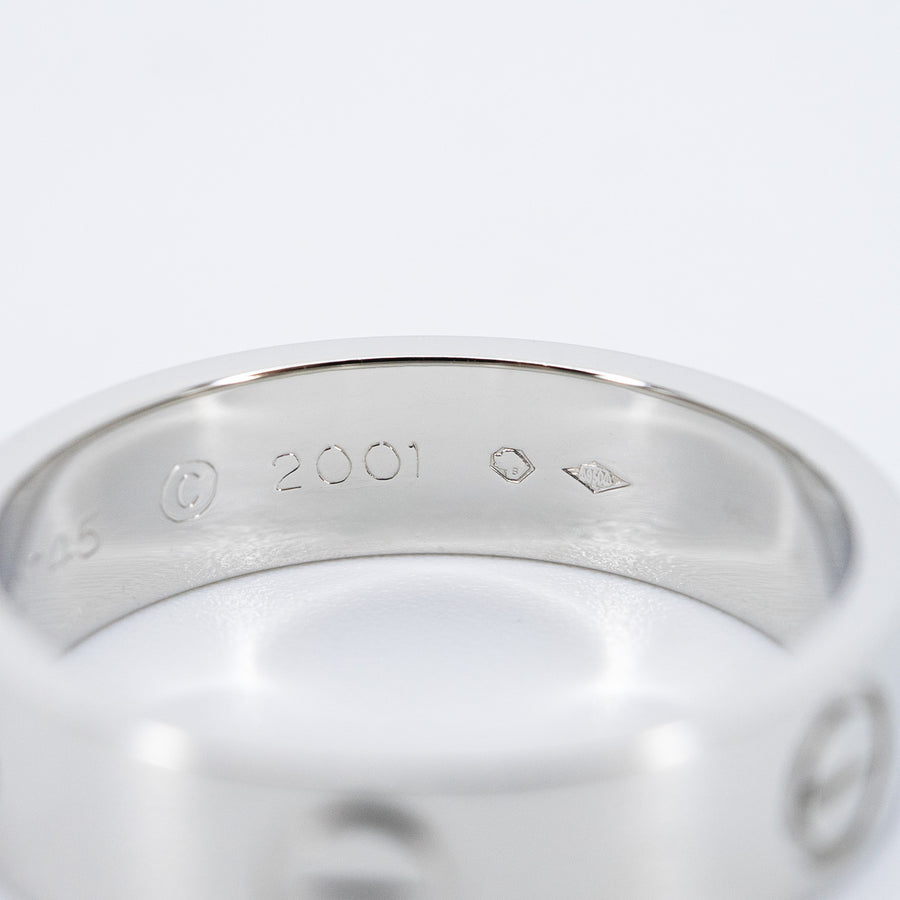 แหวน Cartier Love Ring Platinum950 Size 58# (Used) #vrca 0974