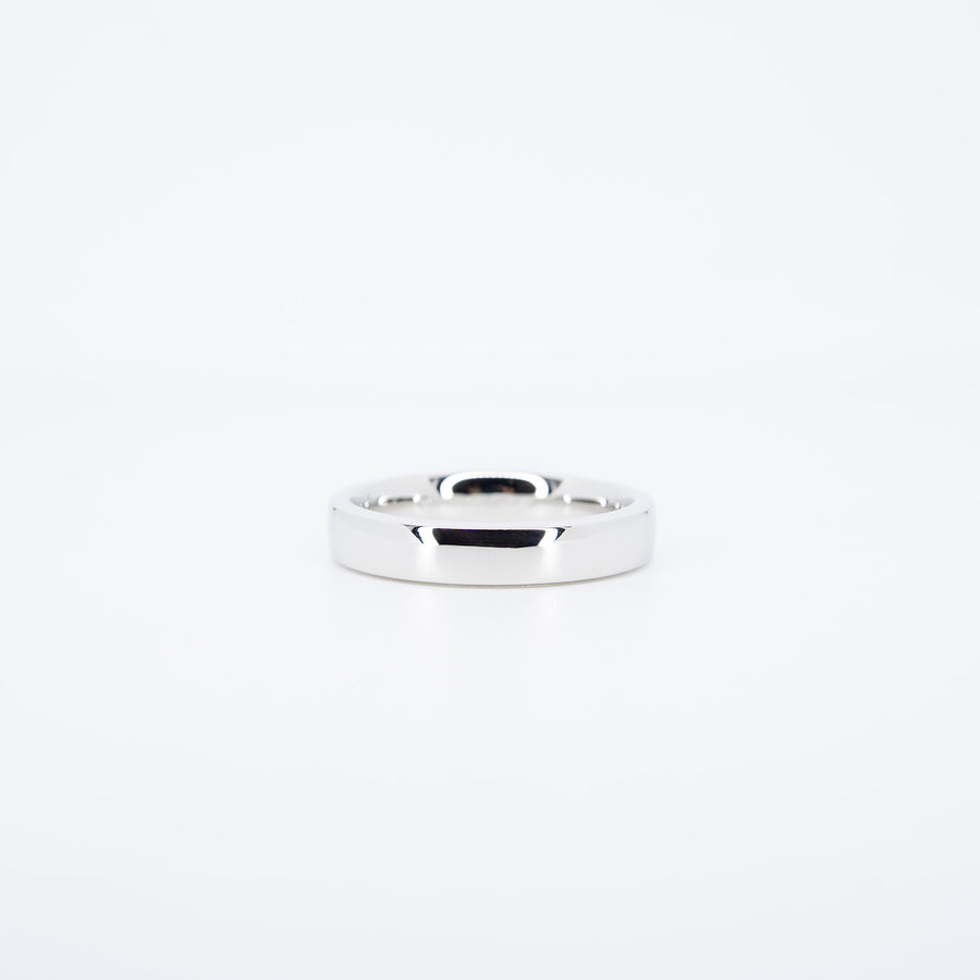 แหวน Tiffany & Co. Tiffany Forever, Wedding Band Ring in Platinum, 4 mm. Wide Platinum950 Size 65# (Used) #vrti 0986