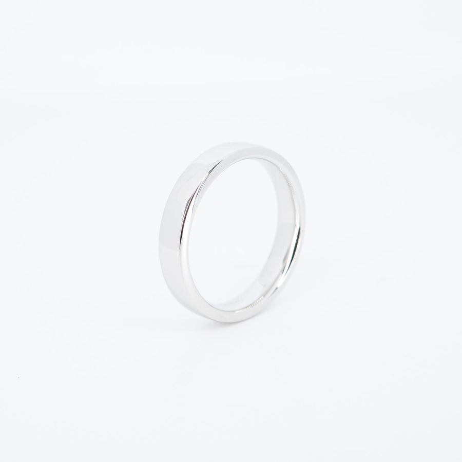 แหวน Tiffany & Co. Tiffany Forever, Wedding Band Ring in Platinum, 4 mm. Wide Platinum950 Size 65# (Used) #vrti 0986