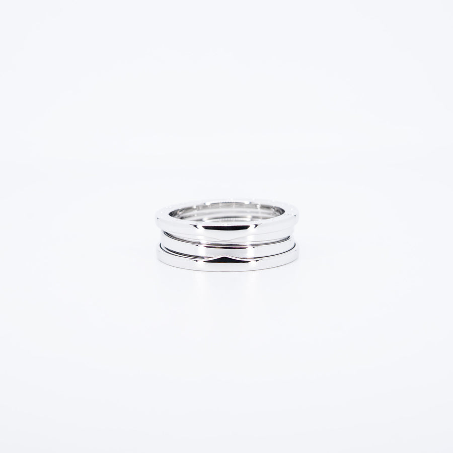 แหวน Bvlgari B.zero1 2band Ring White Gold Size 61# (Used) #vrbv 0979