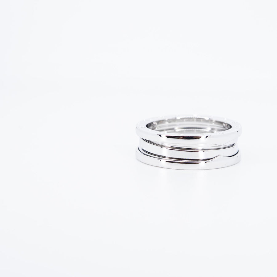 แหวน Bvlgari B.zero1 2band Ring White Gold Size 61# (Used) #vrbv 0979