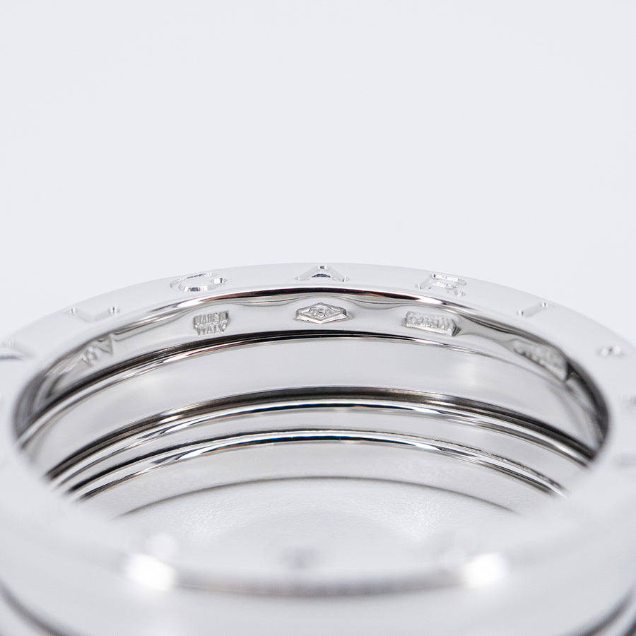 แหวน Bvlgari B.zero1 2band Ring White Gold Size 61# (Used) #vrbv 0979