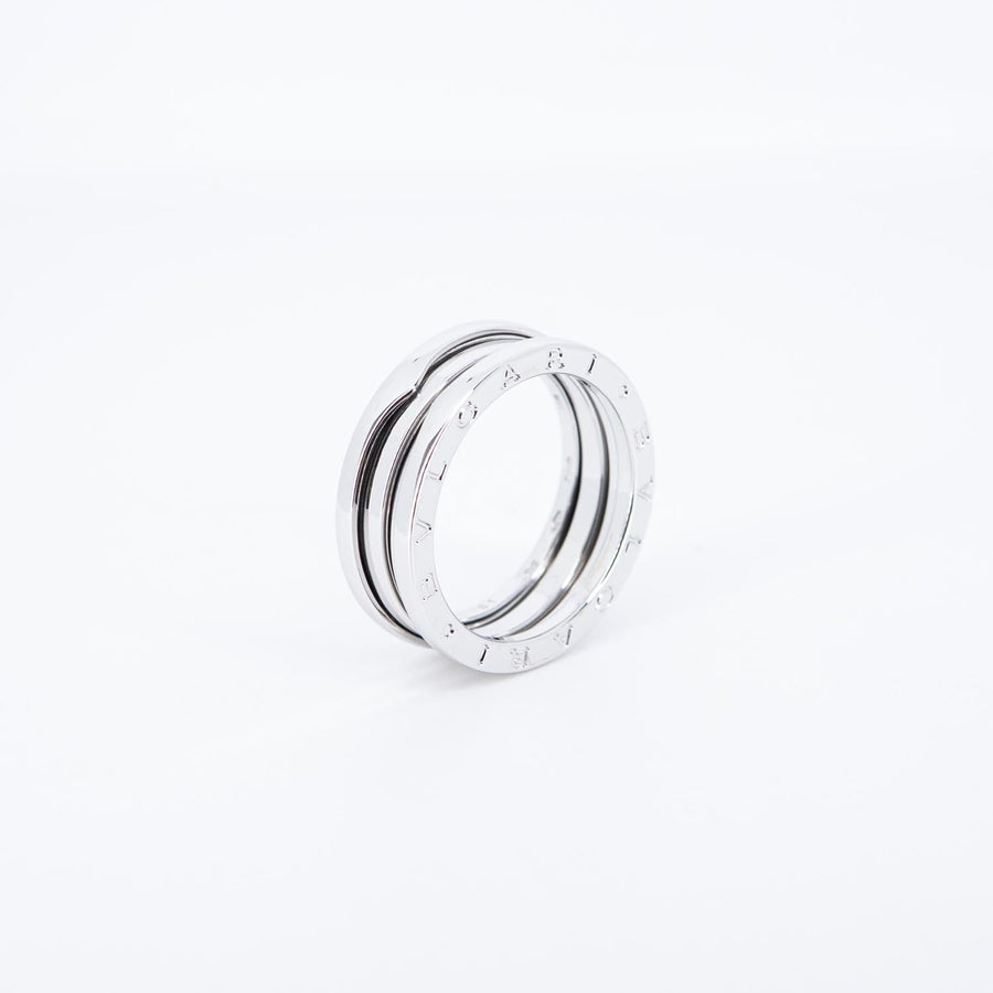 แหวน Bvlgari B.zero1 2band Ring White Gold Size 61# (Used) #vrbv 0979