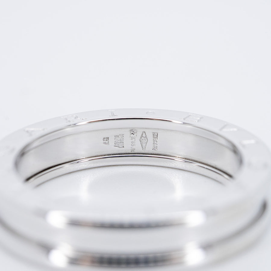 แหวน Bvlgari B.zero1 1band Ring White Gold Size 57# (Used) #vrbv 0978