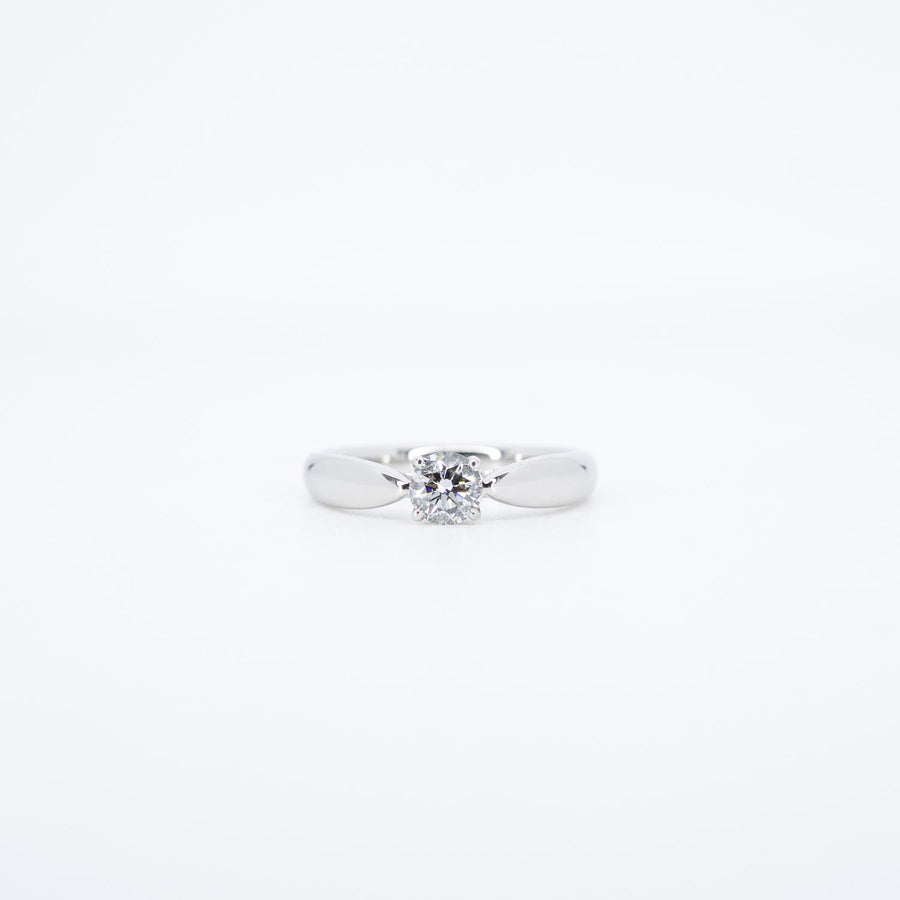 แหวน Tiffany & Co.Tiffany Harmony Solitaire ring 0.24 ct D IF Platinum950 Size 44# (Used) #vrti 0987