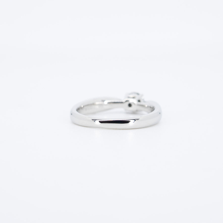 แหวน Tiffany & Co.Tiffany Harmony Solitaire ring 0.24 ct D IF Platinum950 Size 44# (Used) #vrti 0987