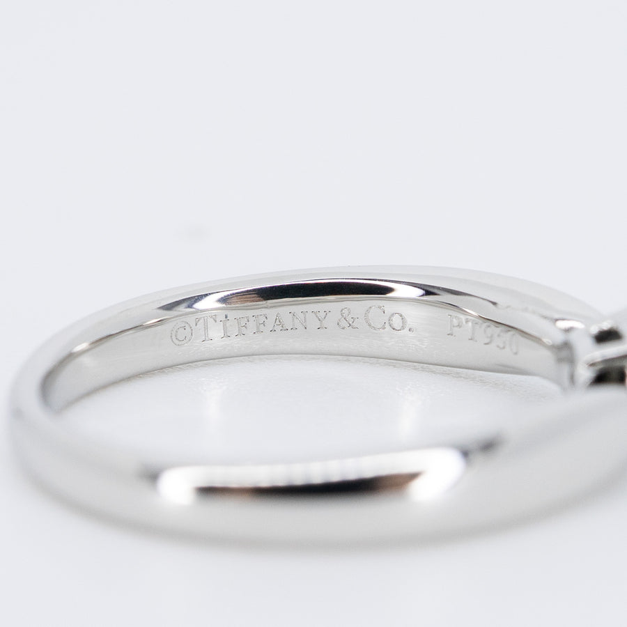 แหวน Tiffany & Co.Tiffany Harmony Solitaire ring 0.24 ct D IF Platinum950 Size 44# (Used) #vrti 0987