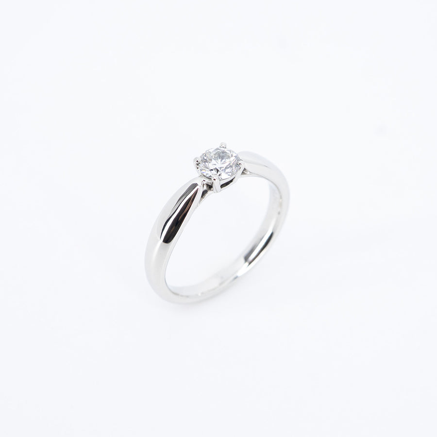 แหวน Tiffany & Co.Tiffany Harmony Solitaire ring 0.24 ct D IF Platinum950 Size 44# (Used) #vrti 0987