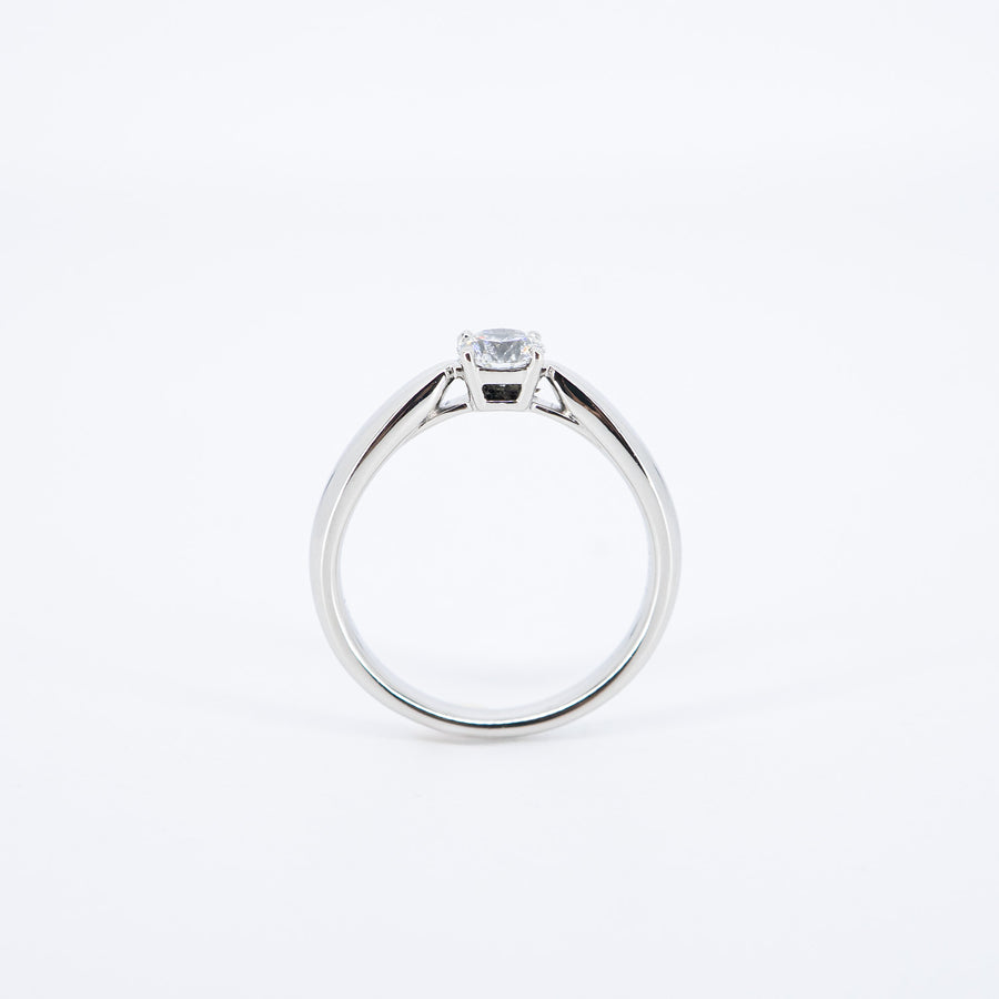 แหวน Tiffany & Co.Tiffany Harmony Solitaire ring 0.24 ct D IF Platinum950 Size 44# (Used) #vrti 0987