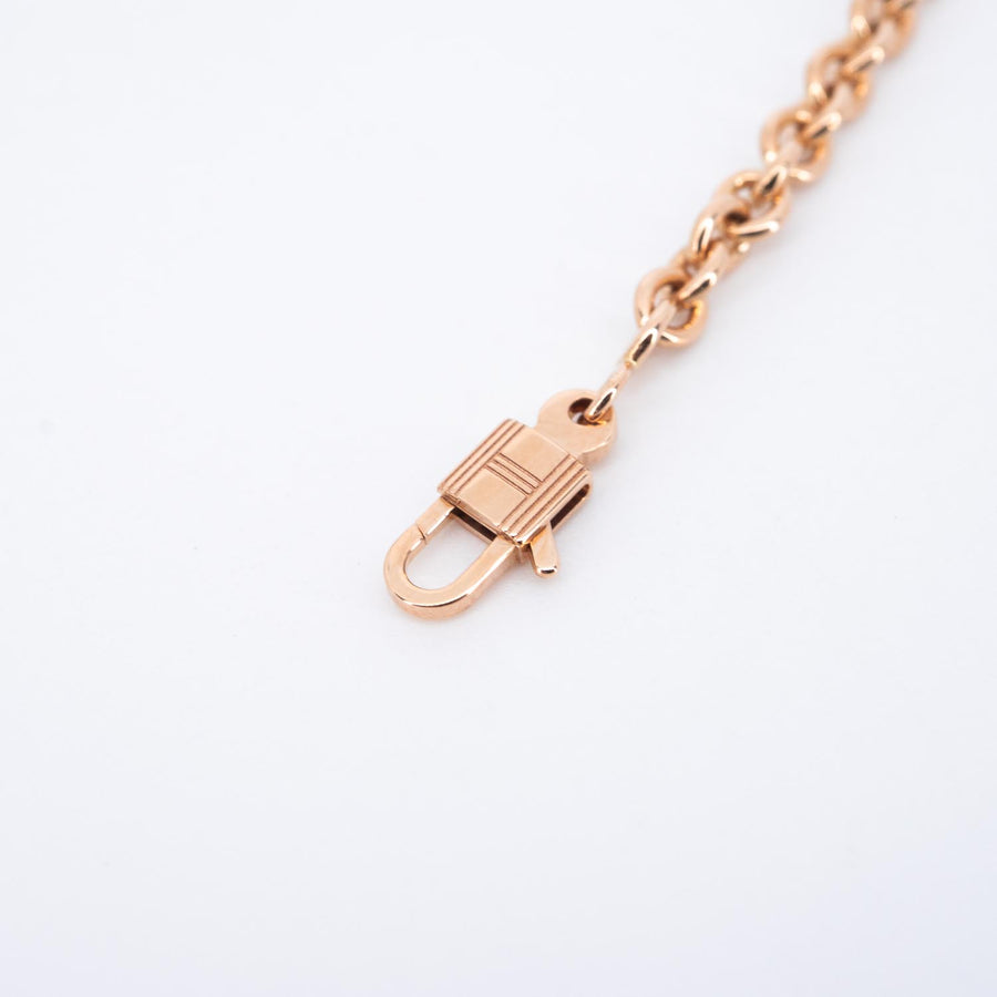 สร้อยข้อมือ Hermes Amulettes Constance bracelet 18K Rose Gold Size 16cm.# (Used) #vrhebimtHIT 7493