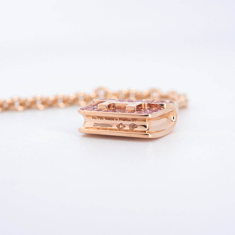 สร้อยข้อมือ Hermes Amulettes Constance bracelet 18K Rose Gold Size 16cm.# (Used) #vrhebimtHIT 7493