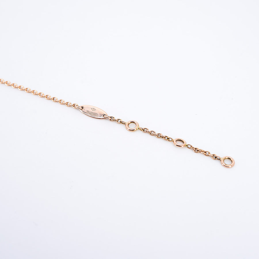 สร้อยข้อมือ Dior Rose Des Vents Bracelet with Red Ceramic 18K Rose Gold Size 14.5-17cm.# (Used) #vrdibimt 7495
