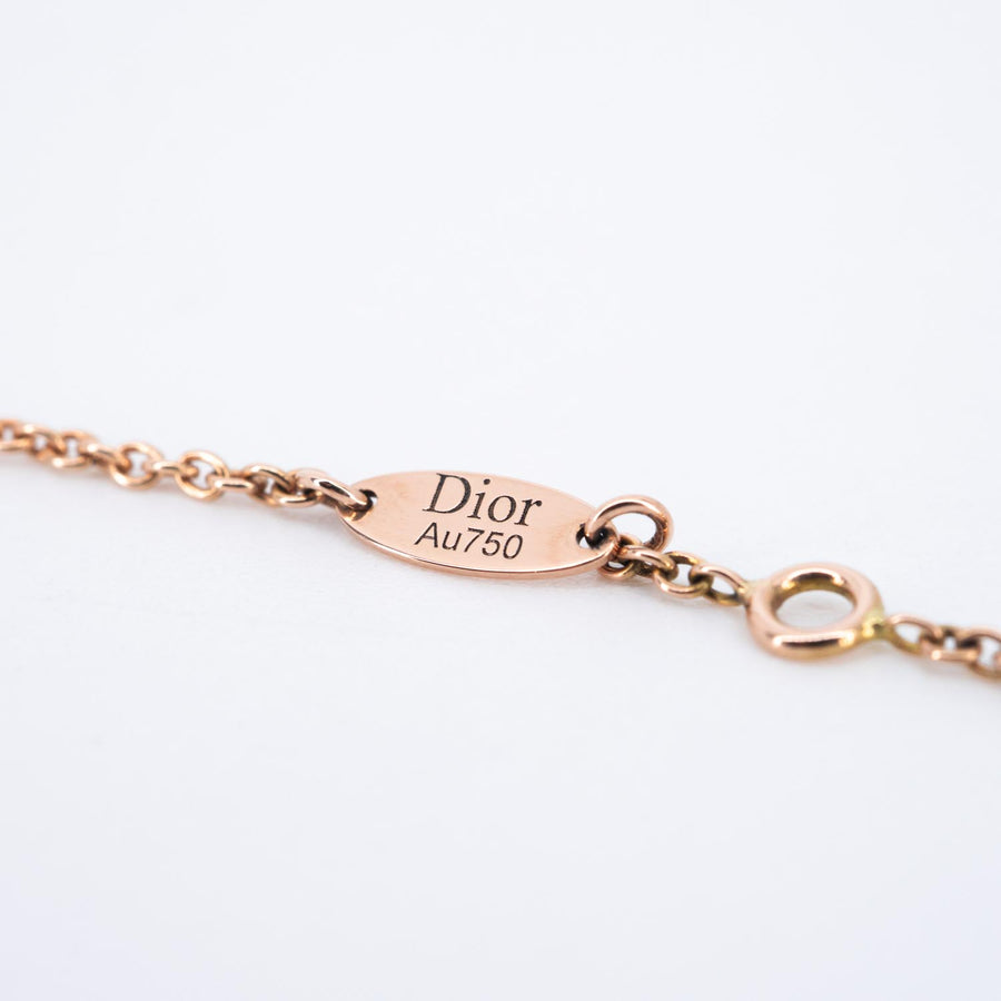 สร้อยข้อมือ Dior Rose Des Vents Bracelet with Red Ceramic 18K Rose Gold Size 14.5-17cm.# (Used) #vrdibimt 7495