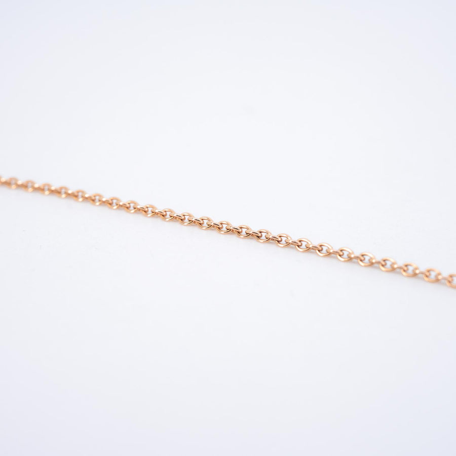 สร้อยข้อมือ Dior Rose Des Vents Bracelet with Onxy 18K Rose Gold Size 14.5-17cm.# (Used) #vrdibimt 7494
