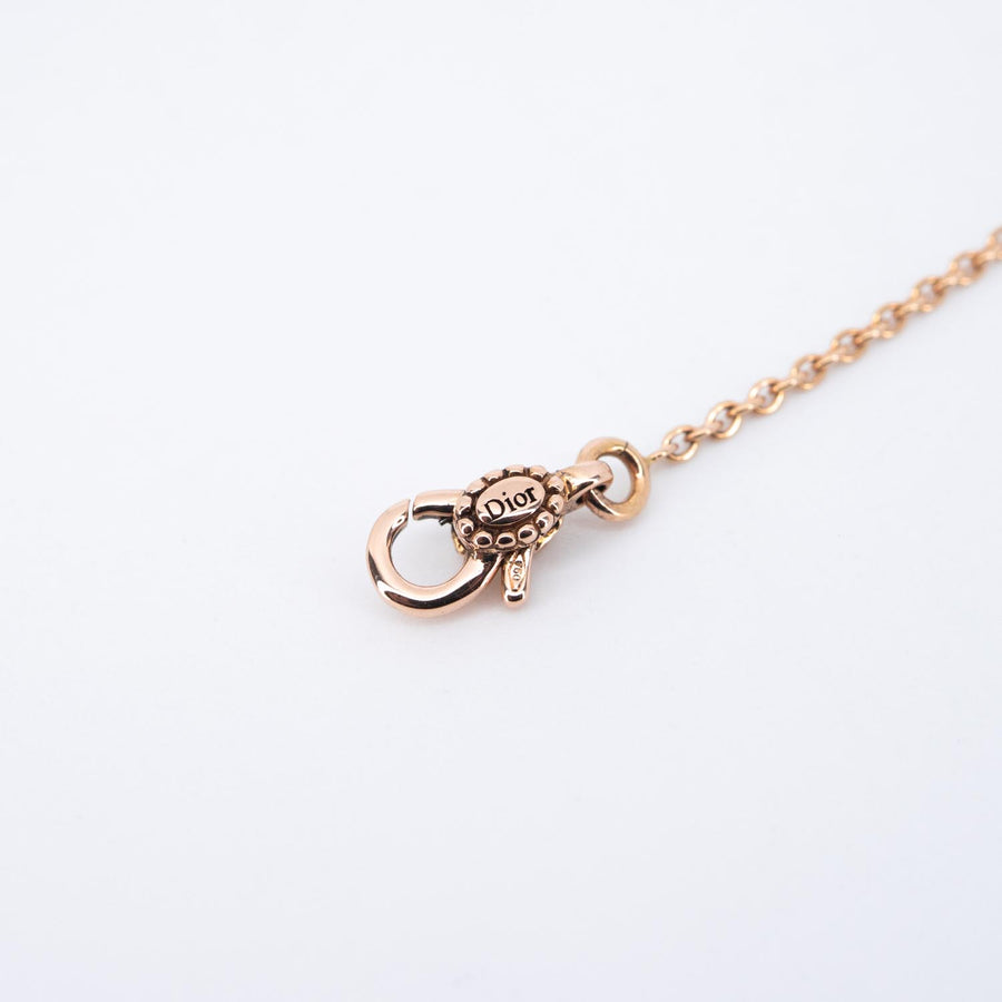 สร้อยข้อมือ Dior Rose Des Vents Bracelet with Onxy 18K Rose Gold Size 14.5-17cm.# (Used) #vrdibimt 7494