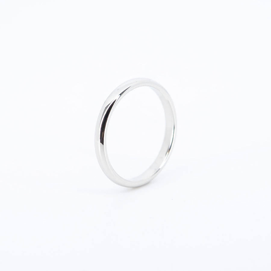 แหวน Tiffany & Co. Tiffany Forever, Wedding Band Ring in Platinum, 2.5 mm. Wide Platinum950 Size 44# (Used) #vrti 0985