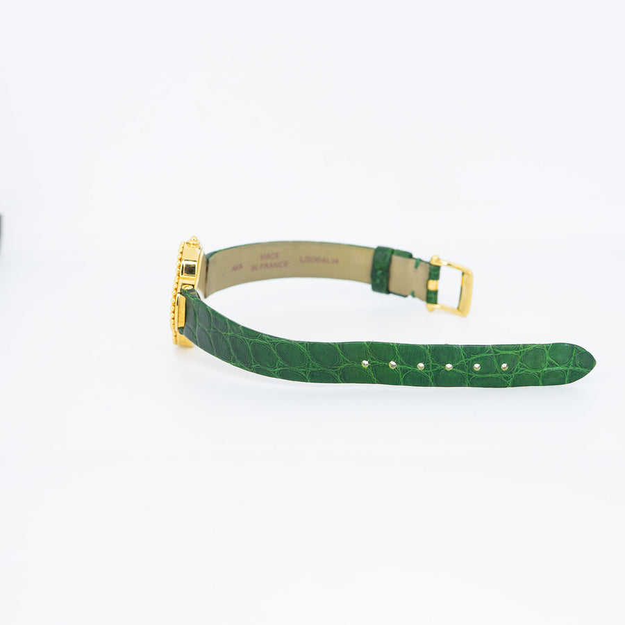 **hold k.aom**นาฬิกา Van Cleef & Arpels Alhambra Watch, Small Model, Mother-of-peal 18K Yellow Gold Size 26x26mm.# (Used) #vrvaw 7481