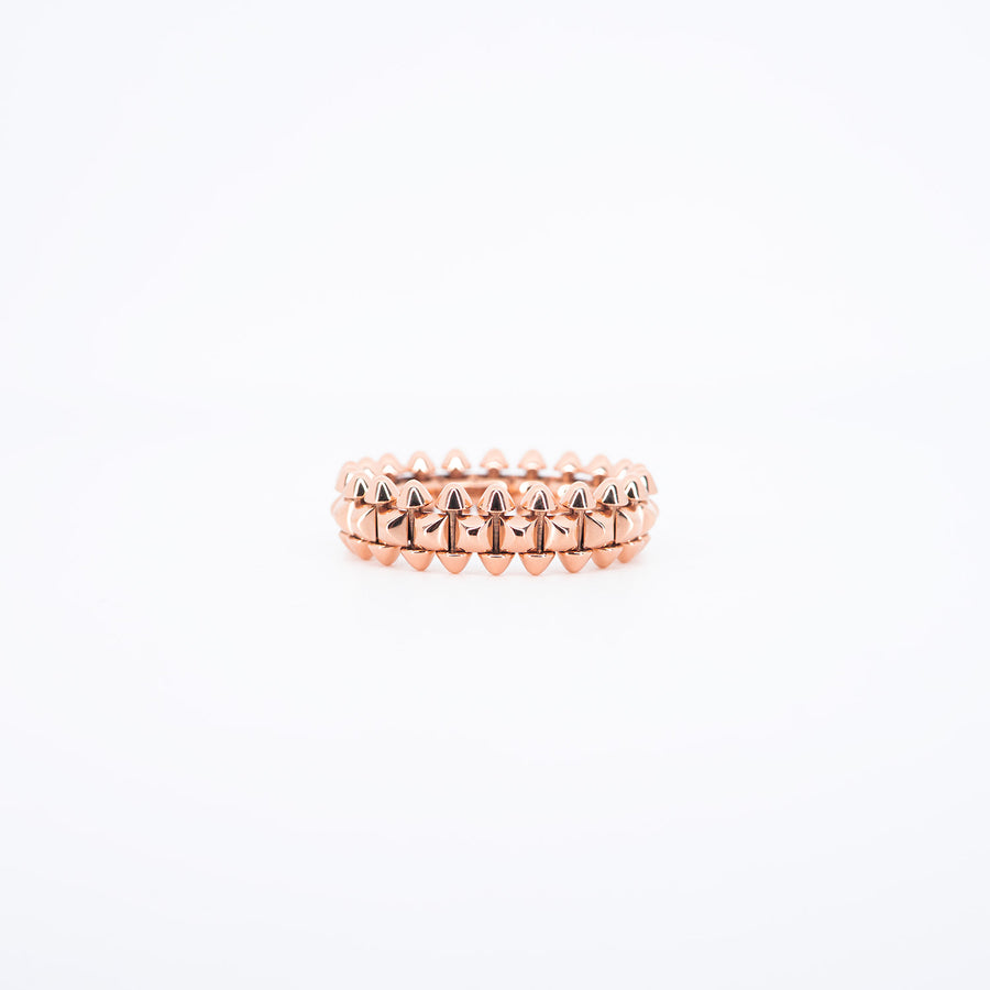 **Hold k.Koi**แหวน Cartier Clash de Cartier ring, Small model 18K Rose Gold Size 52# (Used) #vrcar 7508