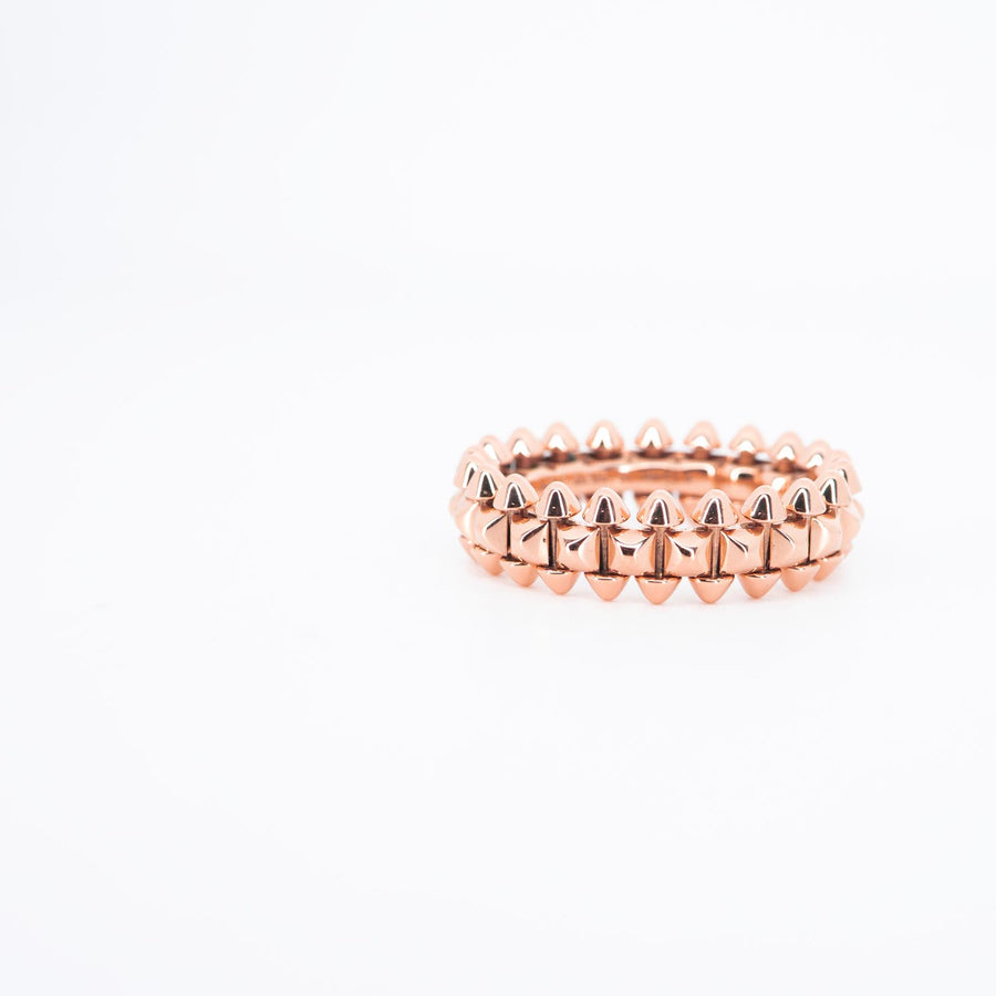 **Hold k.Koi**แหวน Cartier Clash de Cartier ring, Small model 18K Rose Gold Size 52# (Used) #vrcar 7508