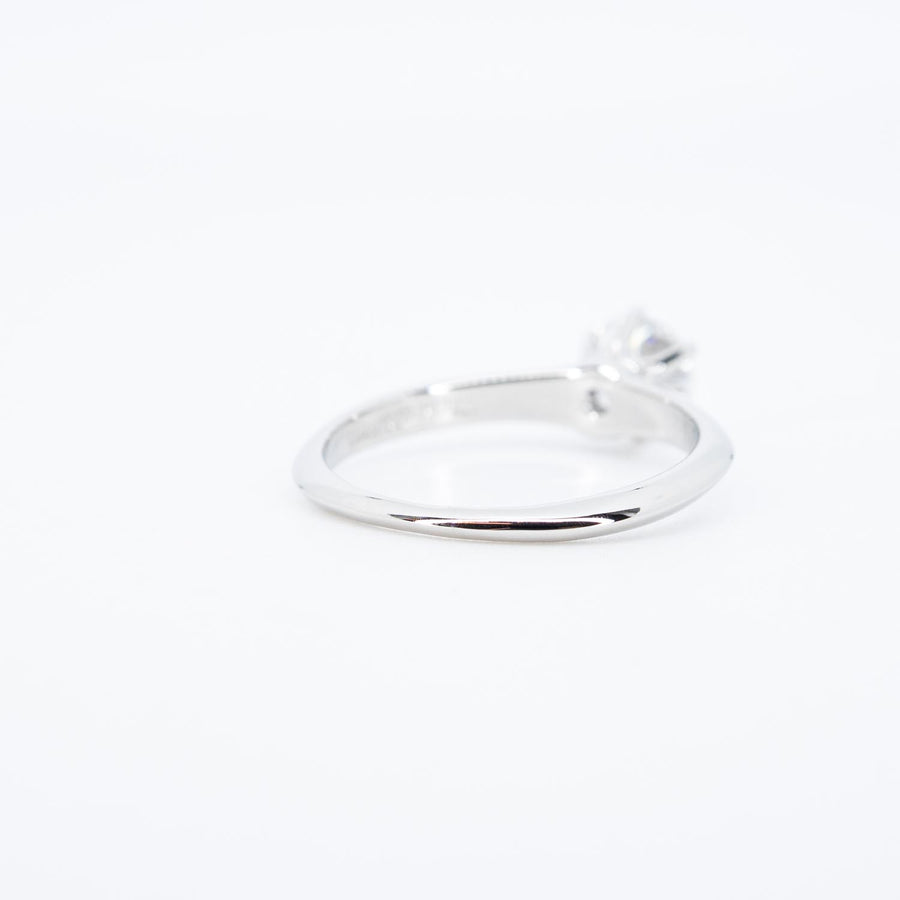 แหวน Tiffany &Co. The Tiffany Setting Solitaire Ring 0.76ct F VS1 (Resize) Platinum950 Size 52# (Used) #vrti 0990