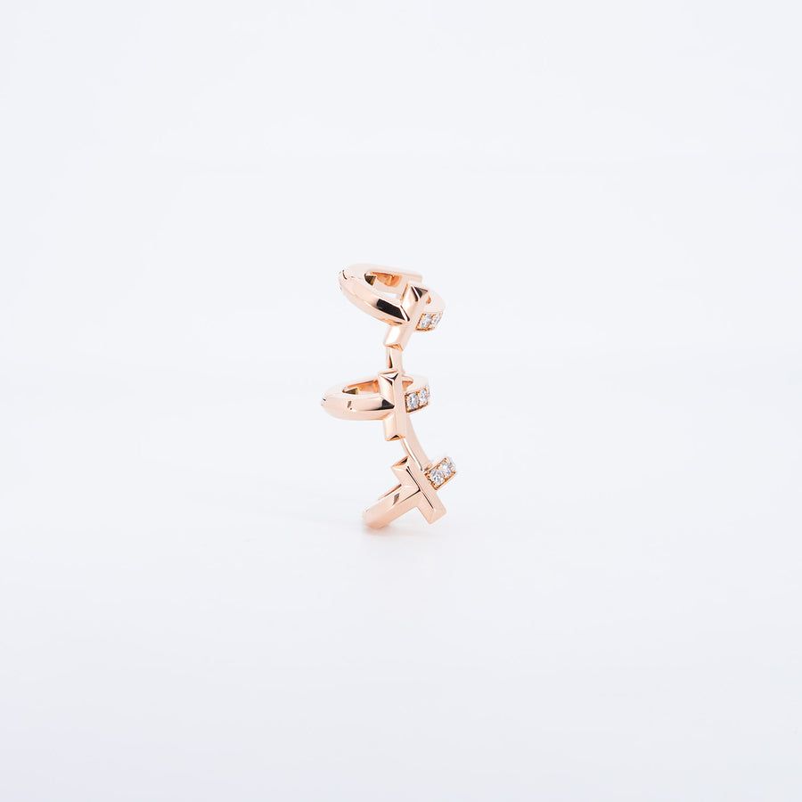 ต่างหู Tiffany & Co. Tiffany T1 Ear Cuff 18K Rose Gold (Used) #vrtiHIT 0991