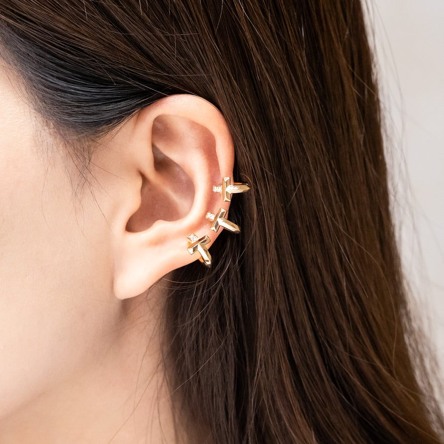 ต่างหู Tiffany & Co. Tiffany T1 Ear Cuff 18K Rose Gold (Used) #vrtiHIT 0991