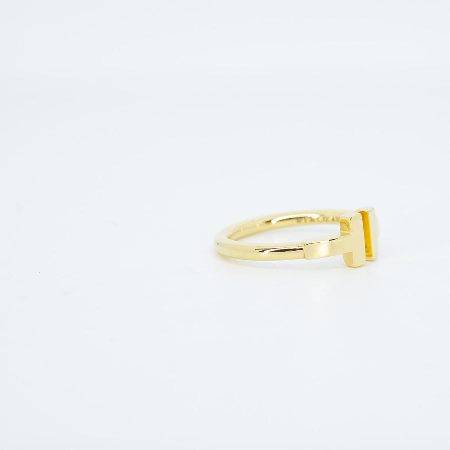 แหวน Tiffany & Co. Tiffany T Wire Ring 18K Yellow Gold Size 46# (Used) #vrtirimt 7509