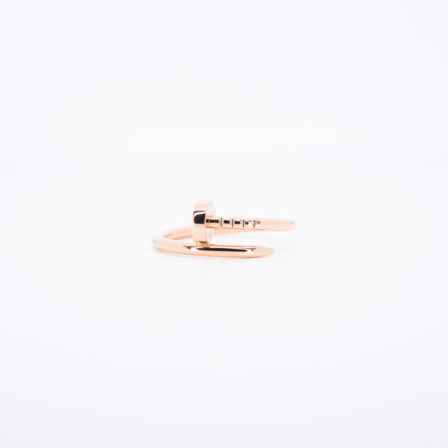 **Hold k.yo**แหวน Cartier Juste Un Clou ring, small model 18K Rose Gold Size 51# (Used) #vrcar 7501