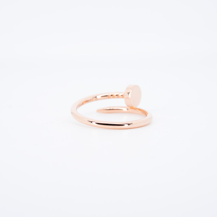 **Hold k.yo**แหวน Cartier Juste Un Clou ring, small model 18K Rose Gold Size 51# (Used) #vrcar 7501