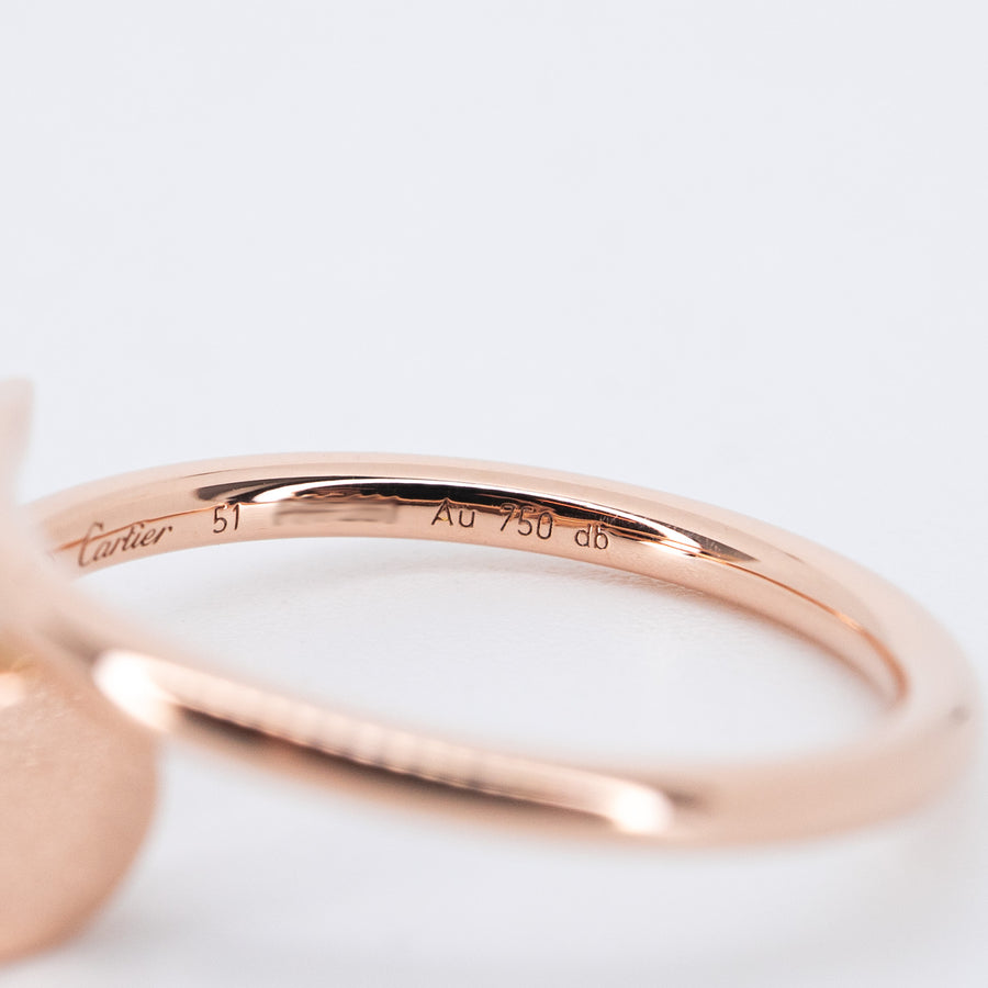 **Hold k.yo**แหวน Cartier Juste Un Clou ring, small model 18K Rose Gold Size 51# (Used) #vrcar 7501