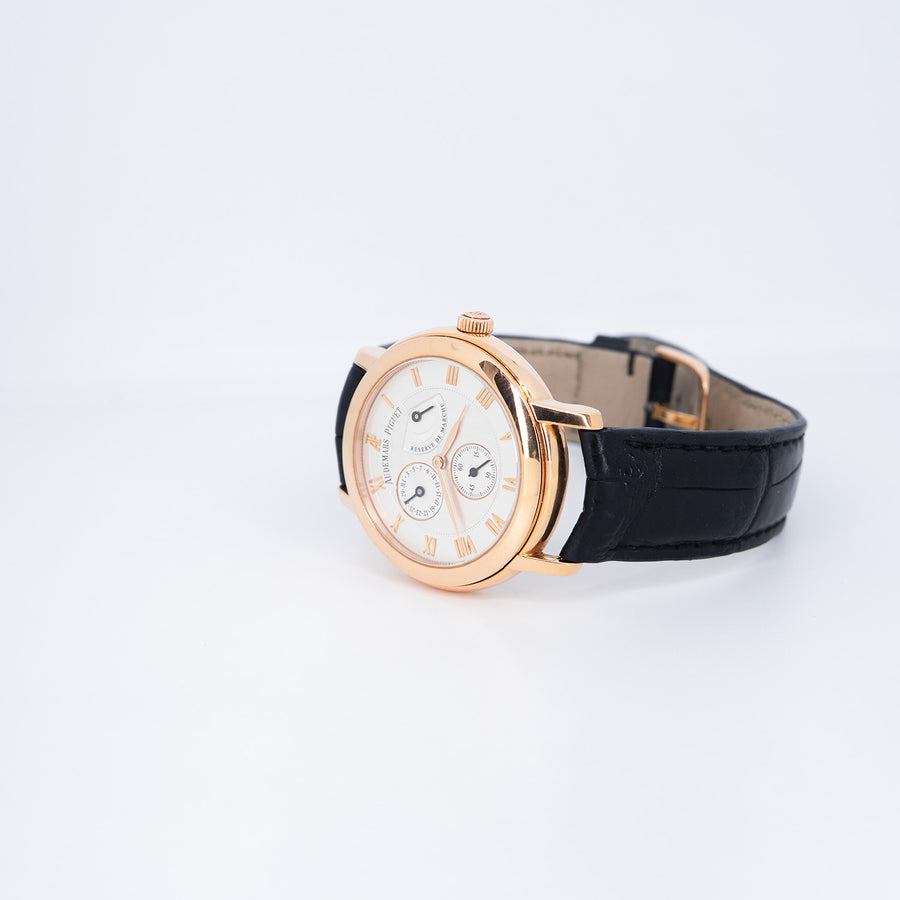 นาฬิกา Audemars Piguet Audemars Piguet (AP) Jules Audemars Ref.259550R Small Seconds & Power Reserve 18k Pink Gold 18K Rose Gold Size 36 mm.# (Used) #vrap 0989