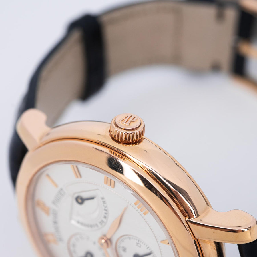 นาฬิกา Audemars Piguet Audemars Piguet (AP) Jules Audemars Ref.259550R Small Seconds & Power Reserve 18k Pink Gold 18K Rose Gold Size 36 mm.# (Used) #vrap 0989