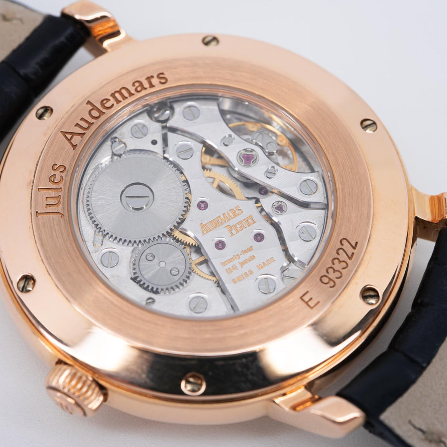 นาฬิกา Audemars Piguet Audemars Piguet (AP) Jules Audemars Ref.259550R Small Seconds & Power Reserve 18k Pink Gold 18K Rose Gold Size 36 mm.# (Used) #vrap 0989