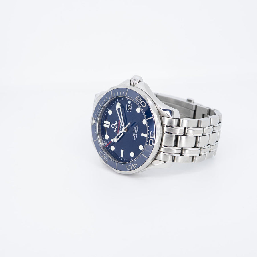 นาฬิกา Omega Omega Seamaster Professional Diver 300 Co-Axial หน้าปัดสีน้ำเงิน Automatic Steel Size 42mm.# (Used) #vrom 1003