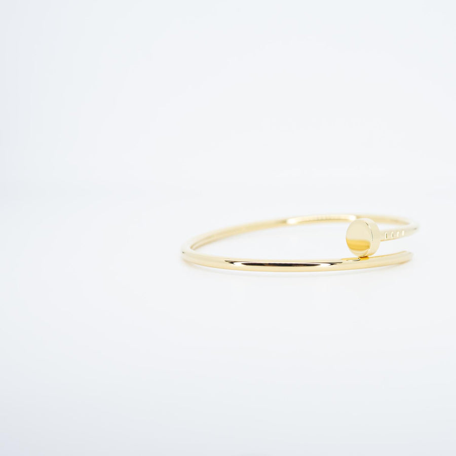 กำไลข้อมือ Cartier Juste Un Clou Bracelet, small model 18K Yellow Gold Size 15# (Used) #vrcab 7516