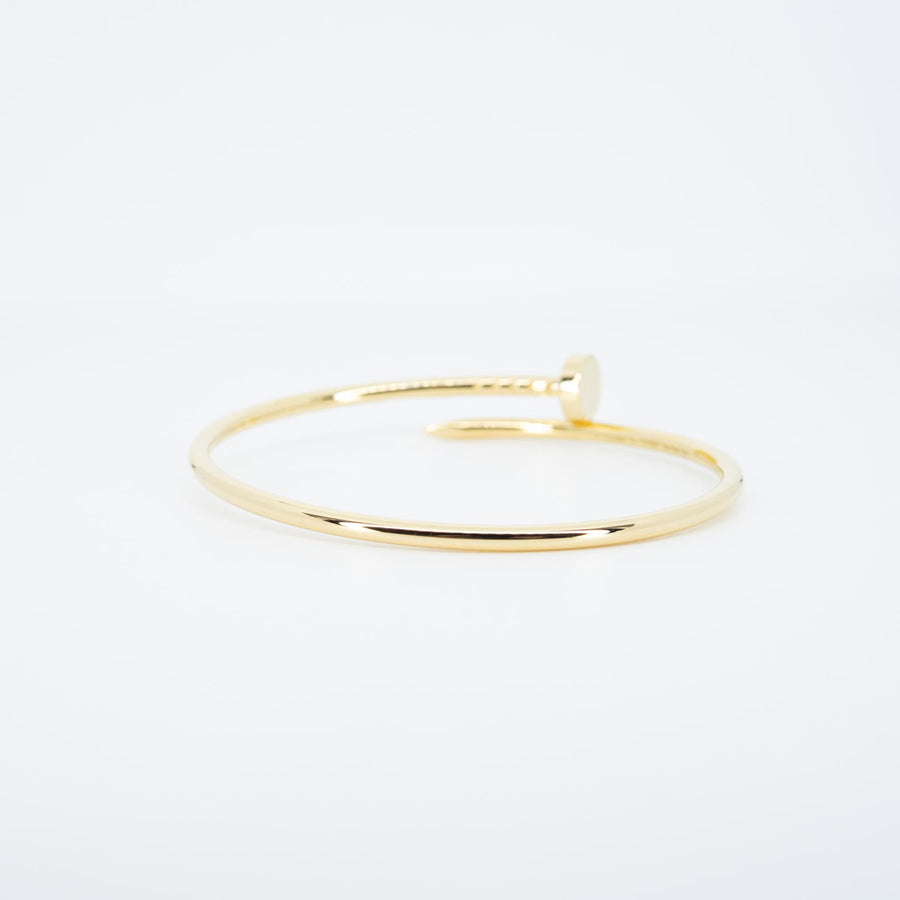 กำไลข้อมือ Cartier Juste Un Clou Bracelet, small model 18K Yellow Gold Size 15# (Used) #vrcab 7516