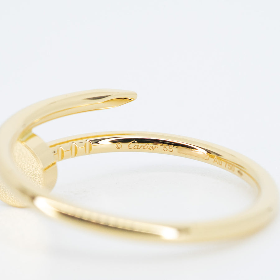 แหวน Cartier Juste Un Clou ring, small model 18K Yellow Gold Size 55# (Used) #vrcar 7515