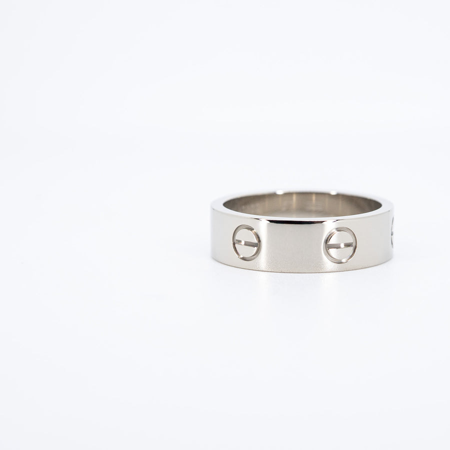 แหวน Cartier Love Ring 18K White Gold Size 57# (Used) #vrcarimt 7521