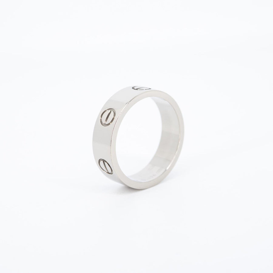 แหวน Cartier Love Ring 18K White Gold Size 57# (Used) #vrcarimt 7521