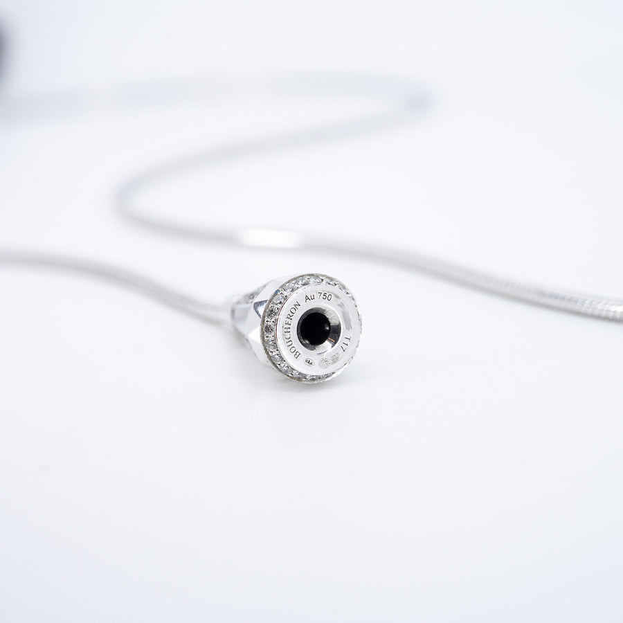 สร้อยข้อมือ/สร้อยคอ Boucheron Jack de Boucheron, triple wrap, Diamonds 18K White Gold Size 52cm.# (Used) #vrbonlHIT 7550