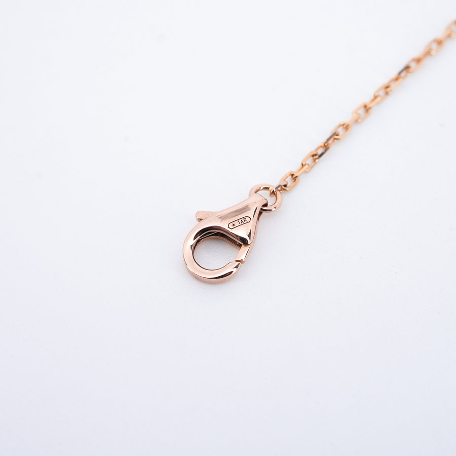 สร้อยและจี้ Cartier d'Amour pendant, diamond, small model 18K Rose Gold Size 37-40cm.# (Used) #vrcanlimt 7538