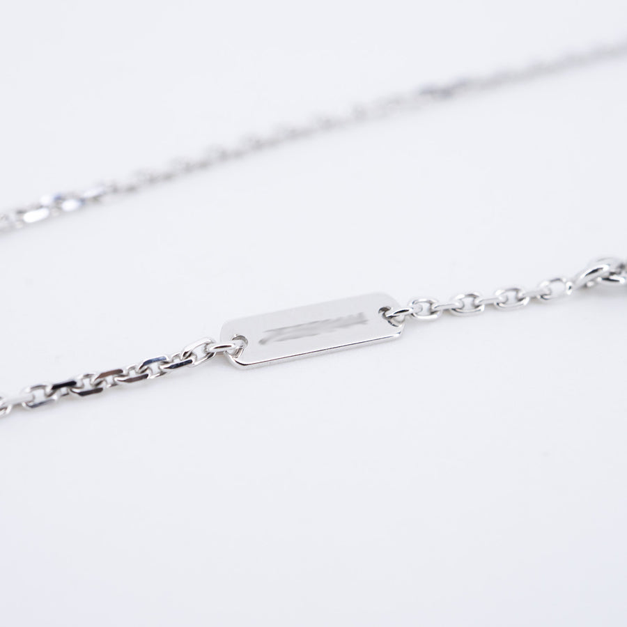 **Hold k.aom**สร้อยและจี้ Van Cleef & Arpels Limited Edition 2024 White & Rose Gold Guilloche Diamond Vintage Alhambra Holiday Pendant 18K Rose Gold Size 37-41.5cm.# (Used) #vrvanlHIT 7555