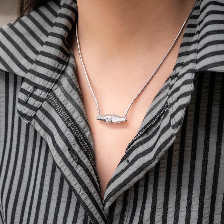 สร้อยข้อมือ/สร้อยคอ Boucheron Jack de Boucheron, triple wrap, Diamonds 18K White Gold Size 52cm.# (Used) #vrbonlHIT 7550