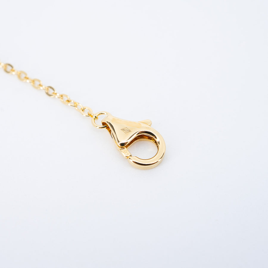 สร้อยและจี้ Cartier Trinity pendant, small model, half-paved 18K 3 Colors Size 38-42cm.# (Used) #vrcanlimt 7530