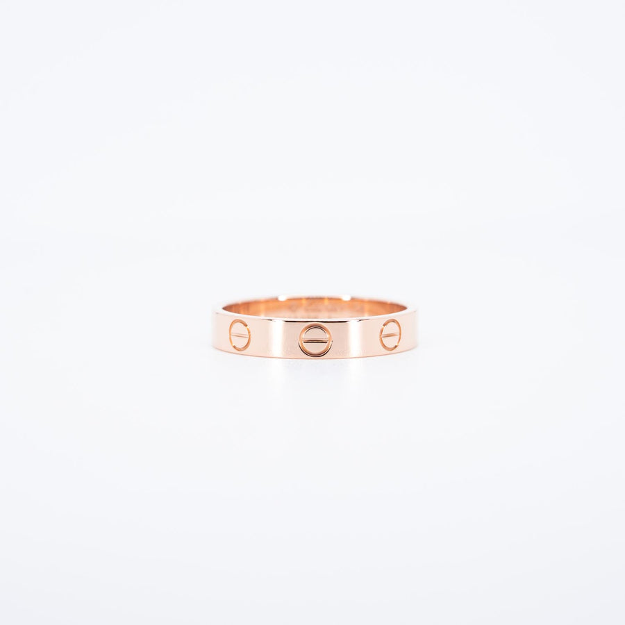 แหวน Cartier Love Ring, small model 18K Rose Gold Size 54# (Used) #vrcarimt 7527