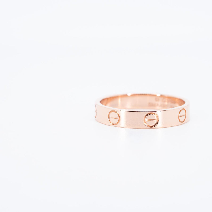 แหวน Cartier Love Ring, small model 18K Rose Gold Size 54# (Used) #vrcarimt 7527