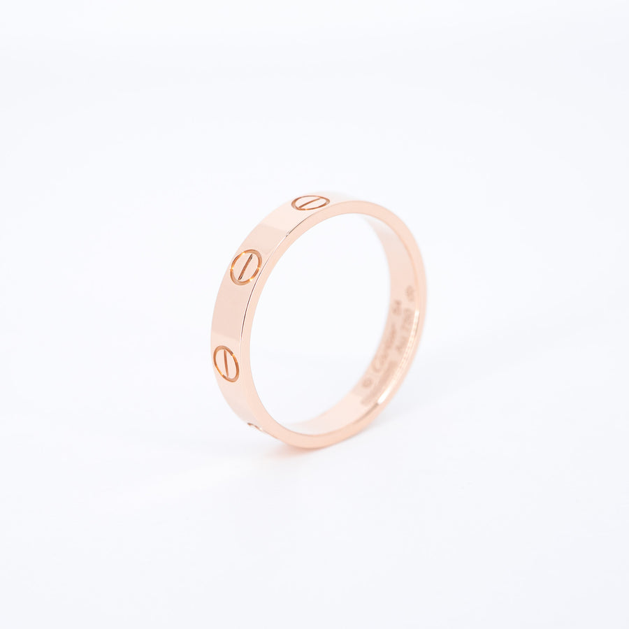 แหวน Cartier Love Ring, small model 18K Rose Gold Size 54# (Used) #vrcarimt 7527