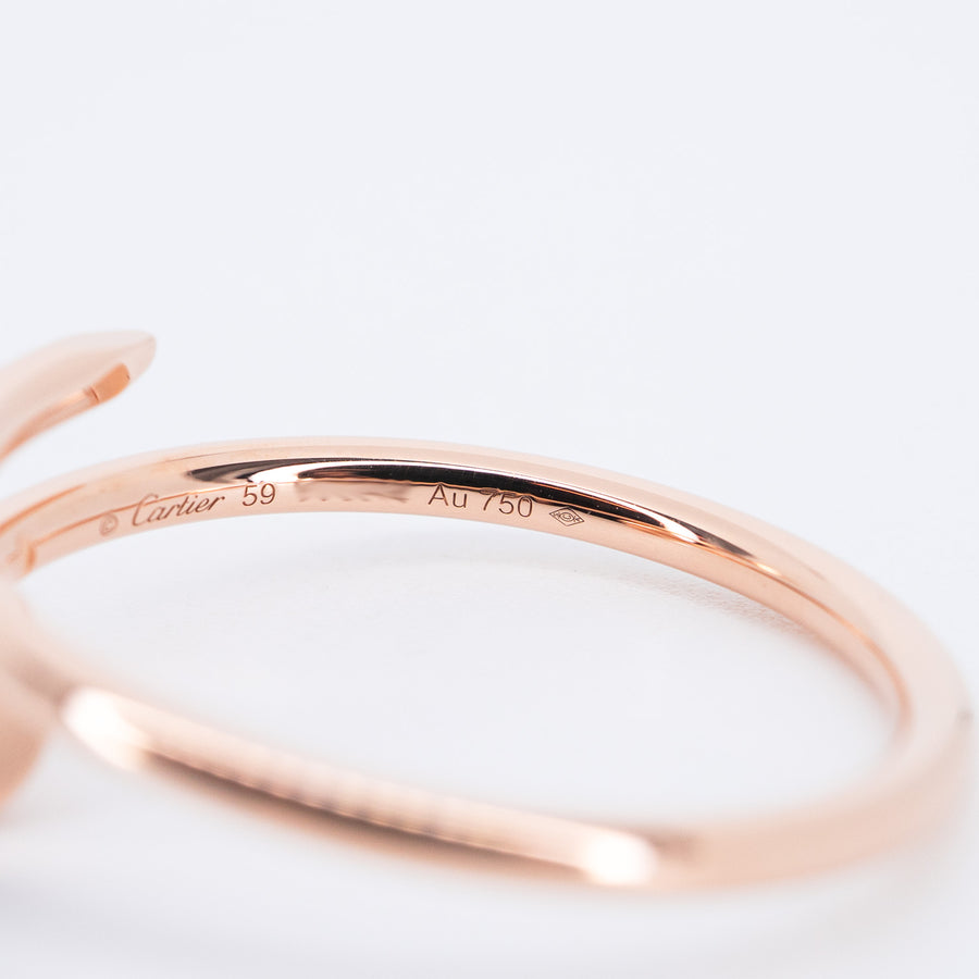แหวน Cartier Juste Un Clou ring, small model 18K Rose Gold Size 59# (Used) #vrcar 7531